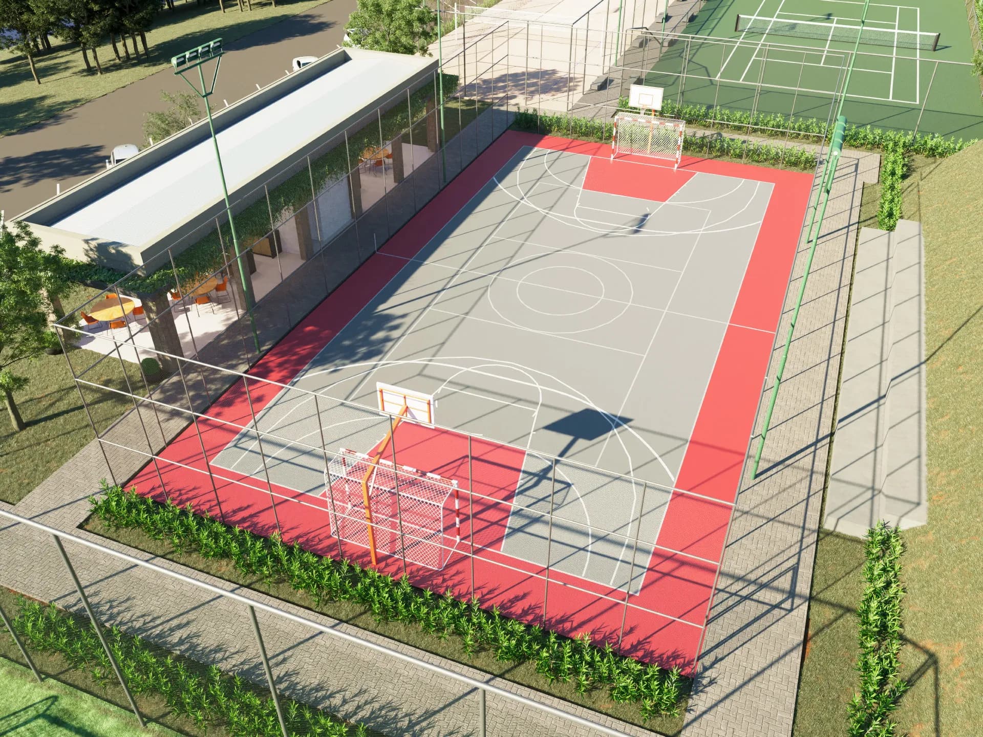 Lazer + Quadra Poliesportiva