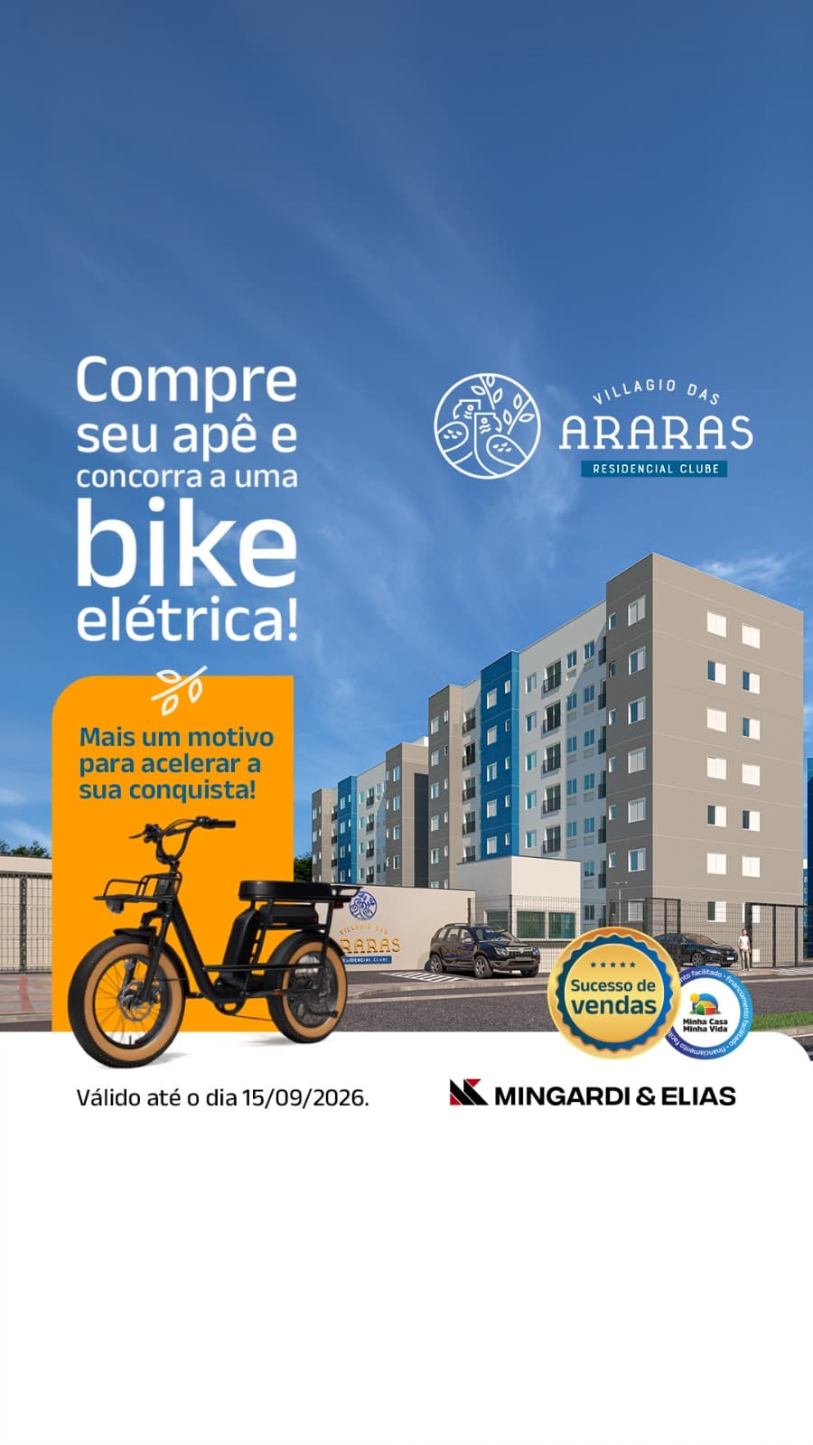 Cover da campanha Conquista em Dobro no empreendimento Residencial Villagio das Araras